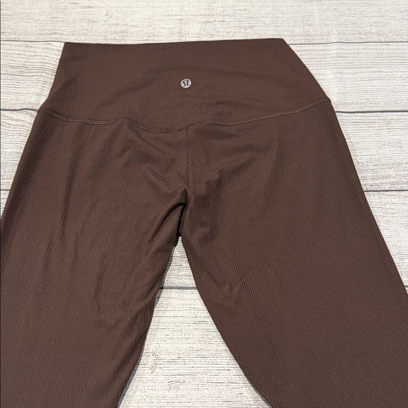 🍋Lululemon Align Ribbed High-Rise Pant 28" Size 8 Dark Brown Java?? W5EU7S🍋 - Picture 10 of 15